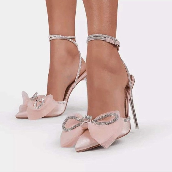 Ego Chriselle Rhinestone Pale Pink stilettos - Picture 6 of 6